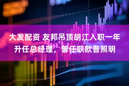 大发配资 友邦吊顶胡江入职一年升任总经理，曾任职欧普照明